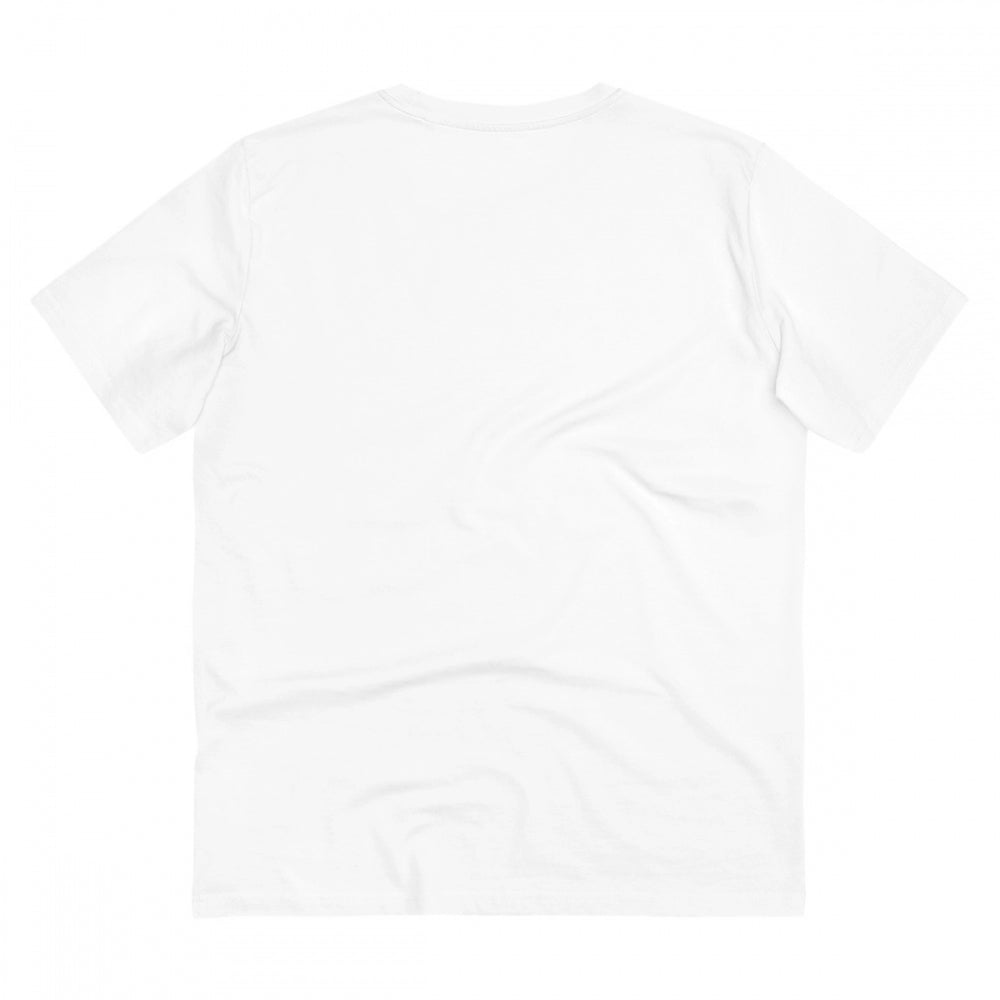 Generic Men's PC Cotton Me Bhaghi Printed T Shirt (Color: White, Thread Count: 180GSM)