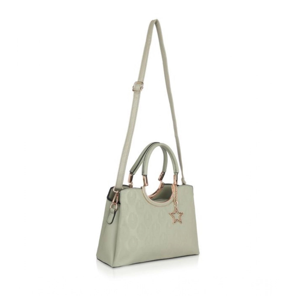 Generic Women's Faux Leather Printed Adjustable Long Belt Handbag (Green)