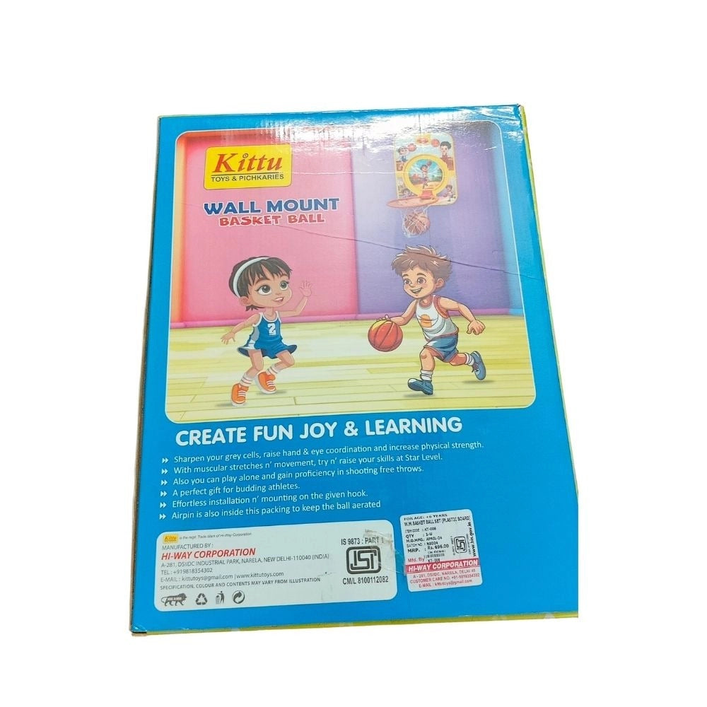 Basket Ball Set | Plastic | Educational Toys| 3+ Years
