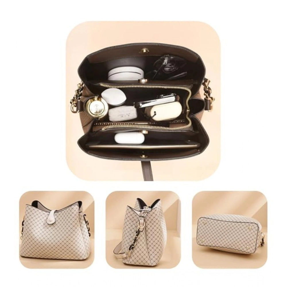 Generic Women's Faux Leather Shoulder Zipper Handbag (Multicolor)