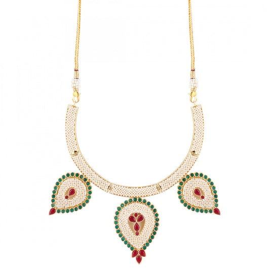 Designer Traditional India Rajasthani Basra Pearl Necklace with Earrings