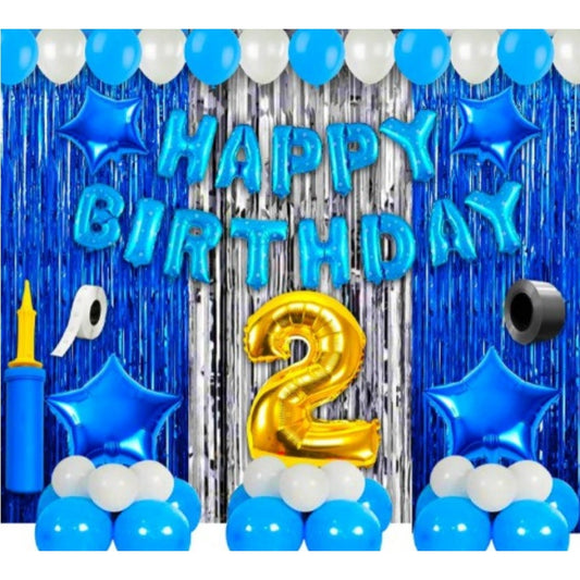 Generic 2Nd Birthday Decoration Items For Boys (Multicolor)