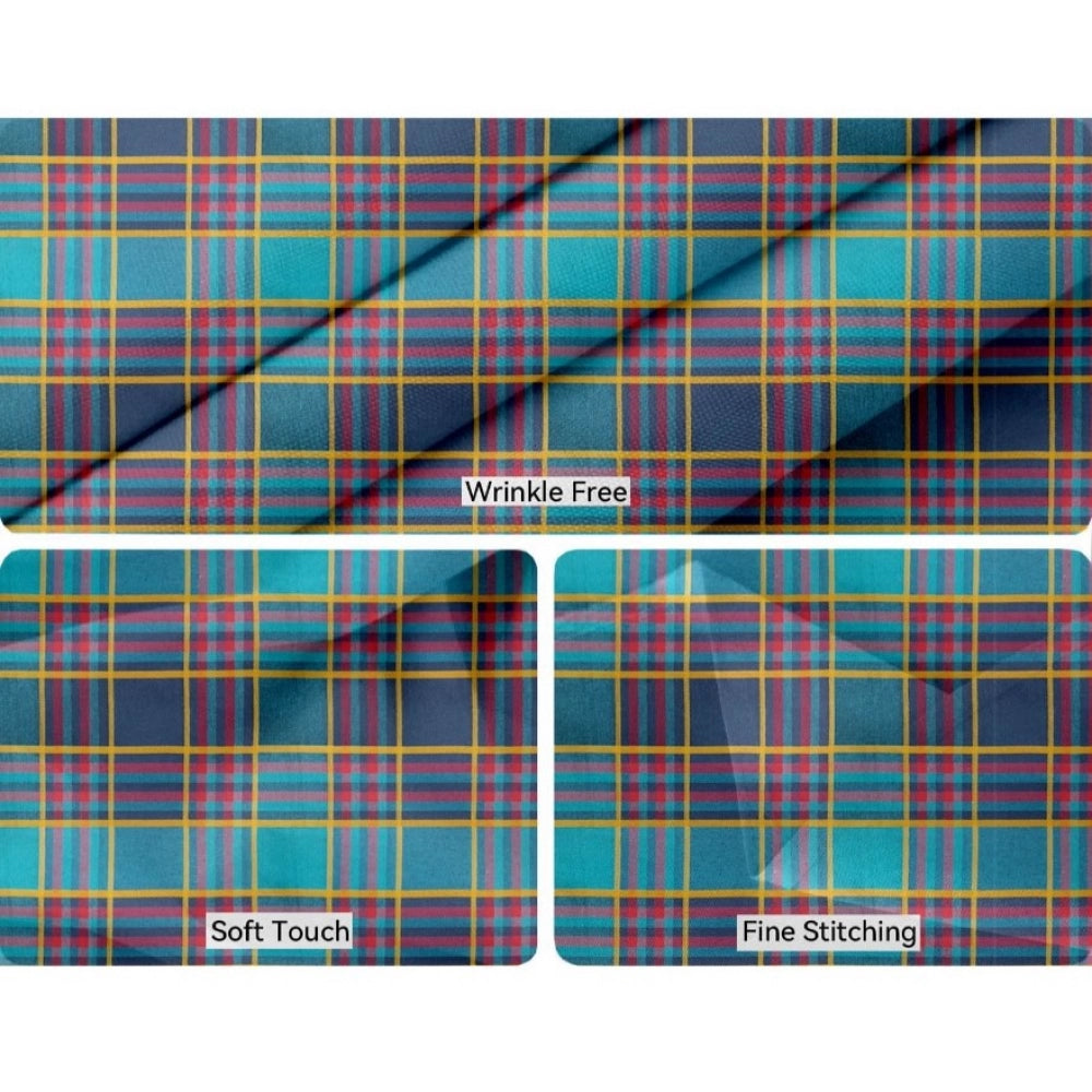 Generic Checked Cotton Place Mats Sets (Multicolor)