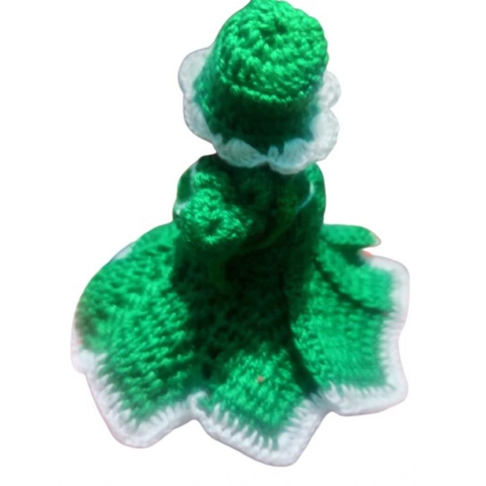 Generic Laddu Gopal Tharad Dress Size: 0 To 6 (Green)