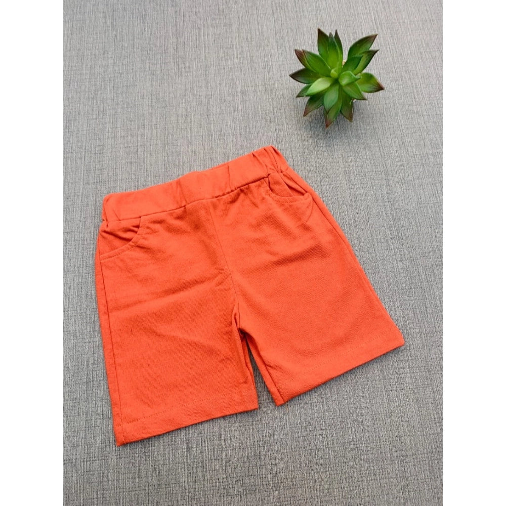 Generic Boy's Cotton Blend Printed Short Sleeve Shirt and Shorts Set (MultiColor)